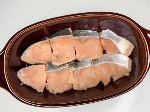 甘塩鮭のチーズ明太焼